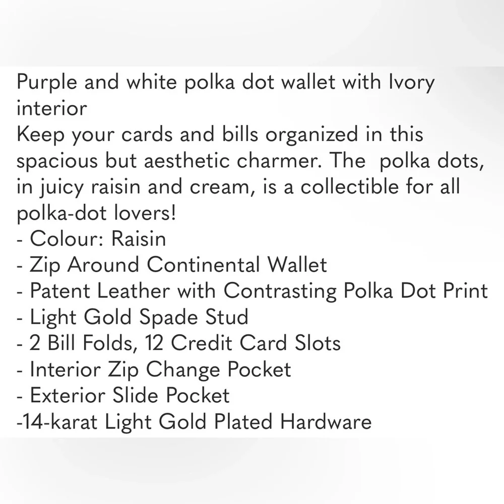 Kate Spade Carlisle Street Lacey Wallet